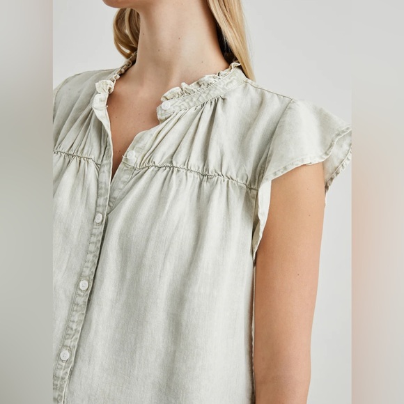 Rails Ruthie Top Sage Acid Wash NWT - Picture 9 of 11